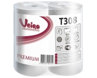 T308 Туалетная бумага в стандартных рулонах (бытовая) с перфорацией 25м. Veiro Professional