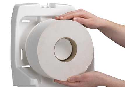 Туалетная бумага в средних рулонах